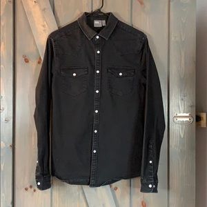 Black cowboy shirt